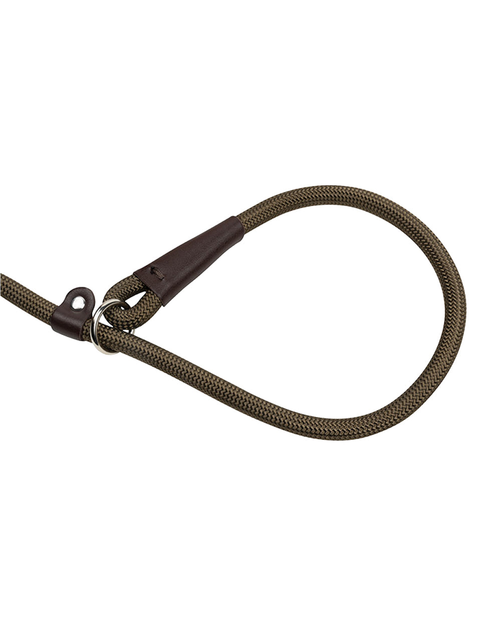 Olive coloured Jack Pyke Dog Slip Lead on white background #colour_olive