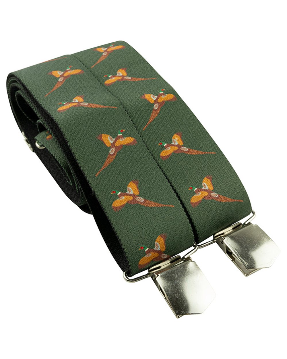 Pheasant coloured Jack Pyke Elasticated Braces on white background #colour_pheasant