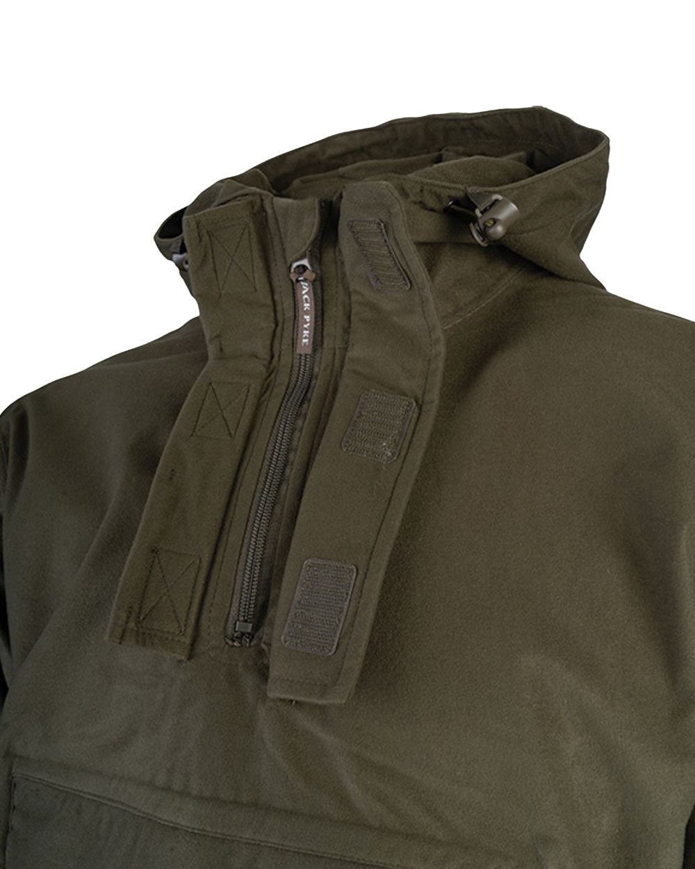 Moss coloured Jack Pyke Galbraith Smock on White background #colour_moss