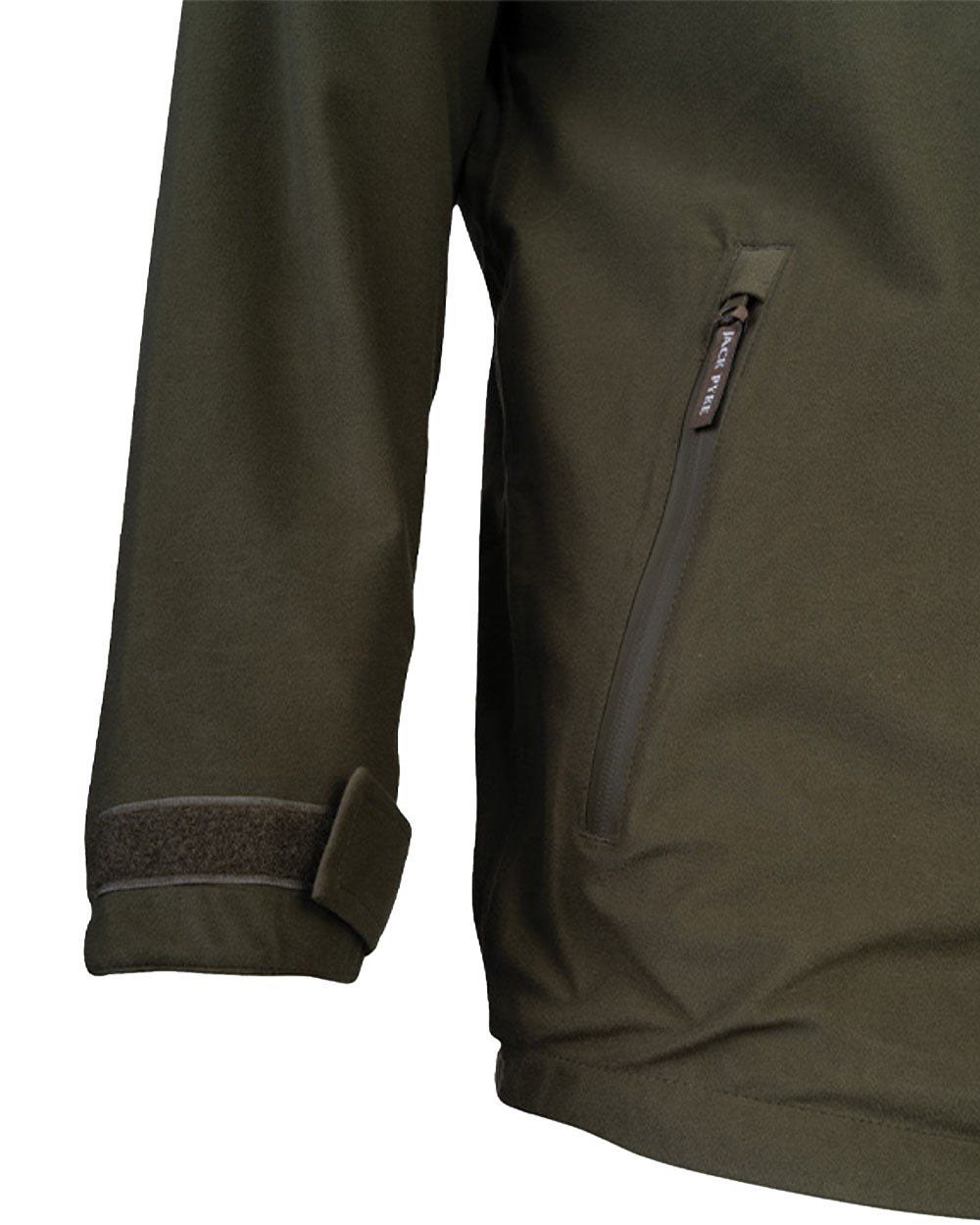 Moss coloured Jack Pyke Galbraith Smock on White background #colour_moss
