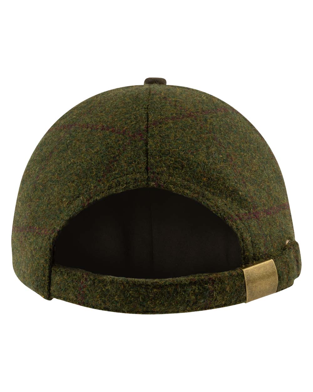 Green coloured Jack Pyke Lowland Tweed Baseball Hat on White Background #colour_green