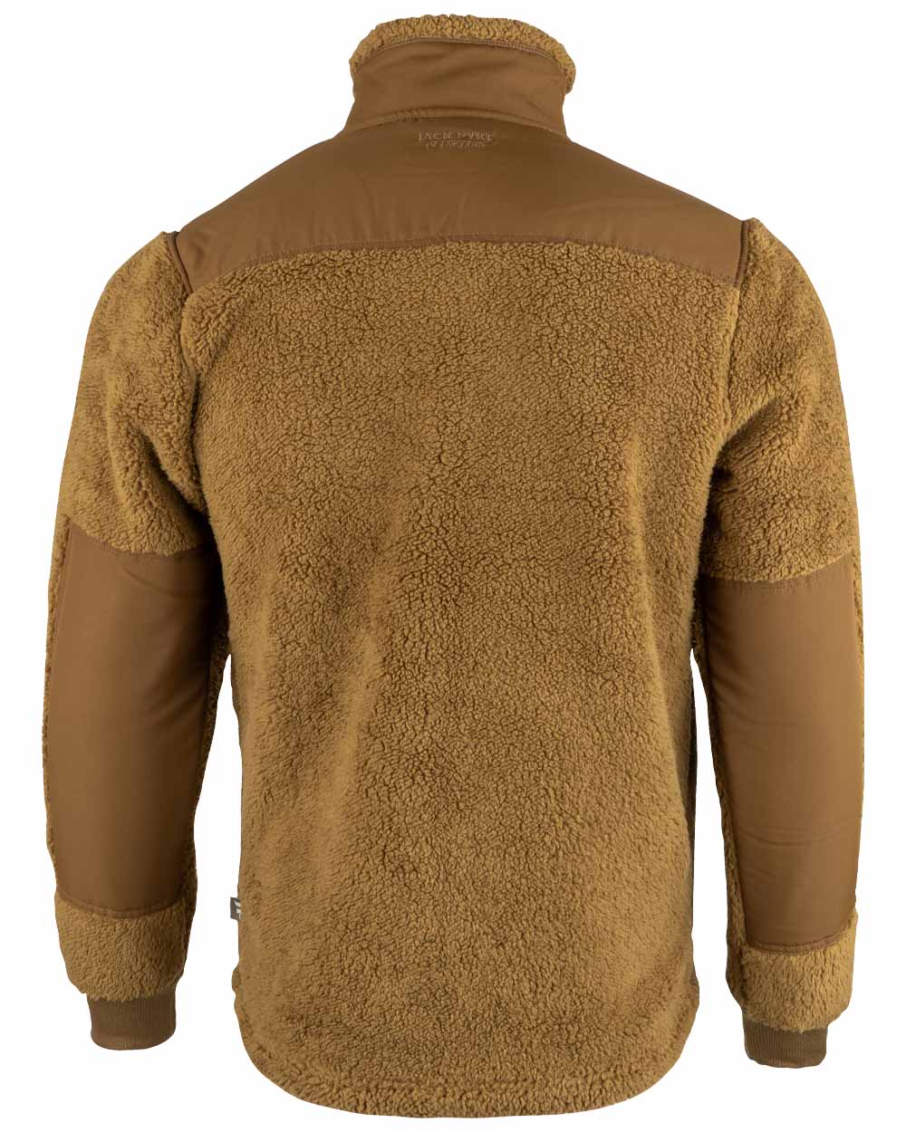 Camel coloured Jack Pyke Sherpa Fleece Jacket Gen 2 on white background #colour_camel