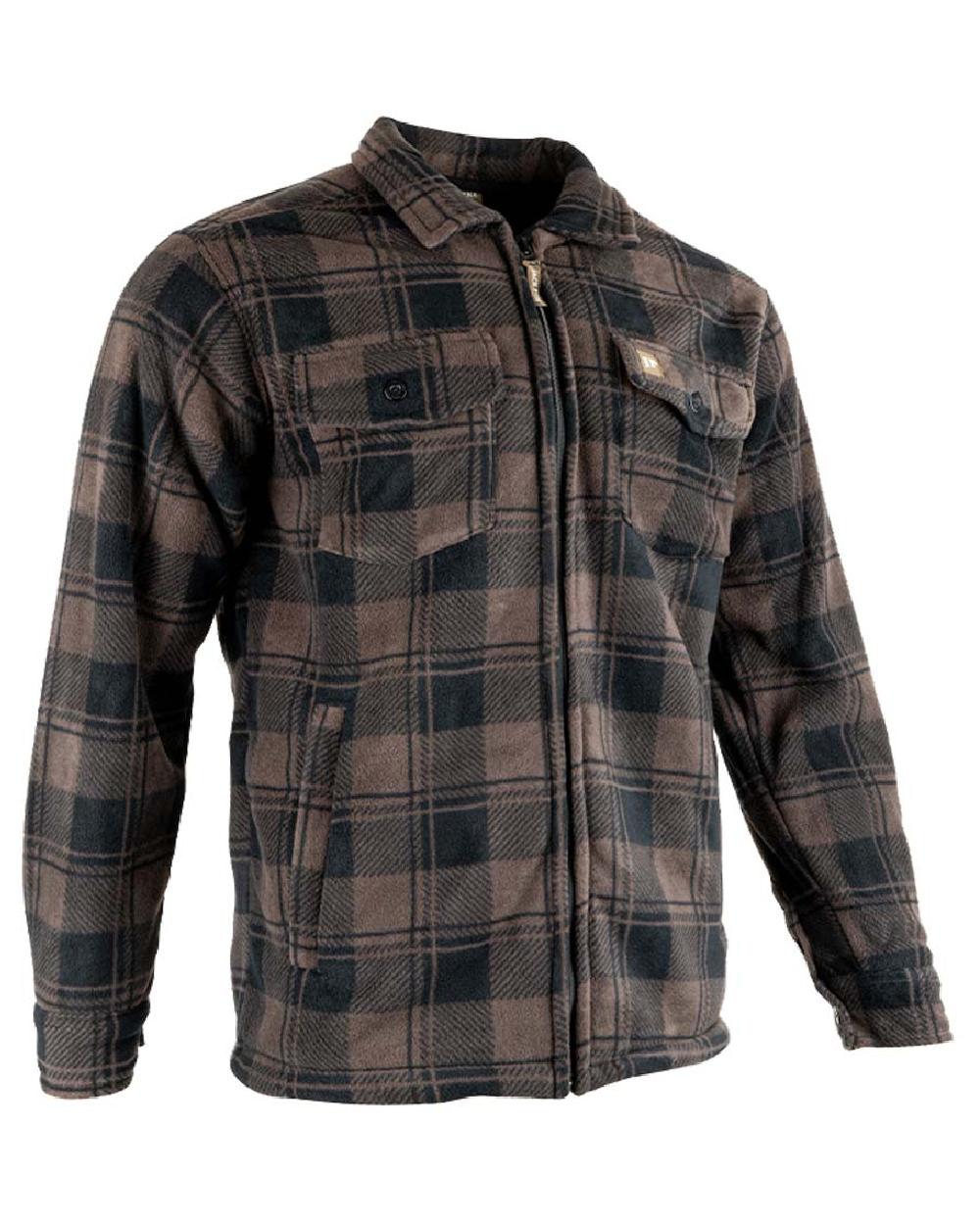 Brown coloured Jack Pyke Tundra Shirt on White Background #colour_brown