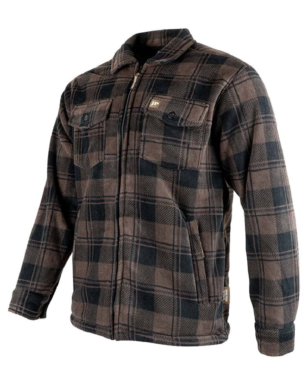 Brown coloured Jack Pyke Tundra Shirt on White Background #colour_brown
