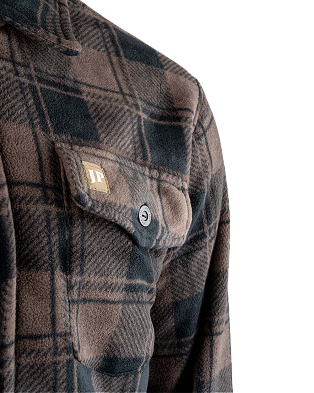 Brown coloured Jack Pyke Tundra Shirt on White Background #colour_brown