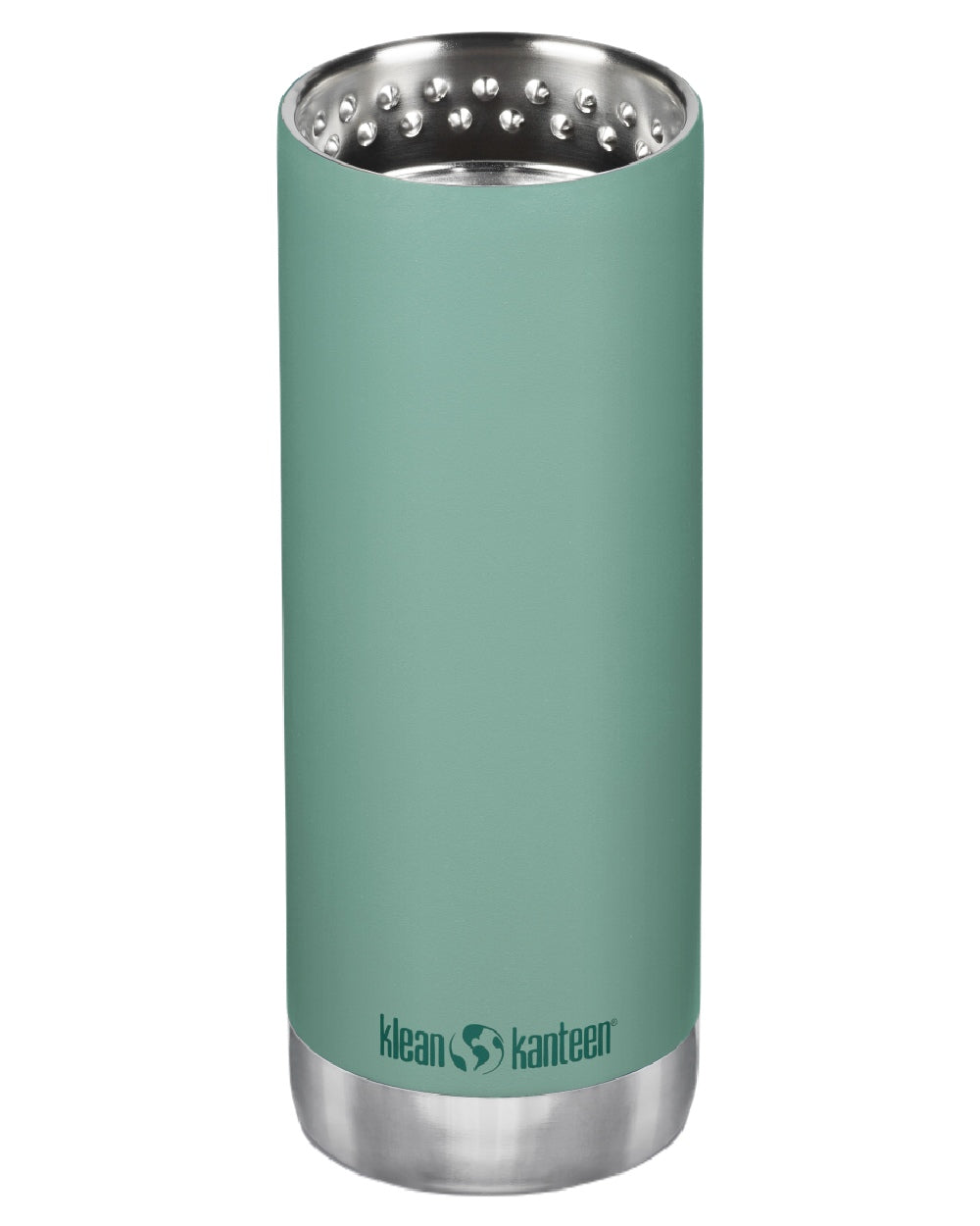 Beryl Green Coloured Klean Kanteen Insulated TKWide With Cafe Cap On A White Background #colour_beryl-green