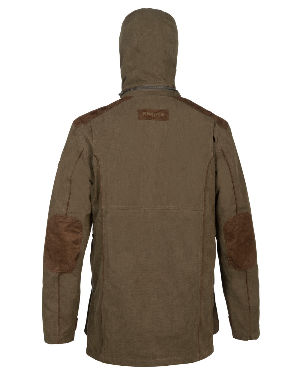 Khaki Coloured Percussion Marly Jacket On A White Background # colour_khaki