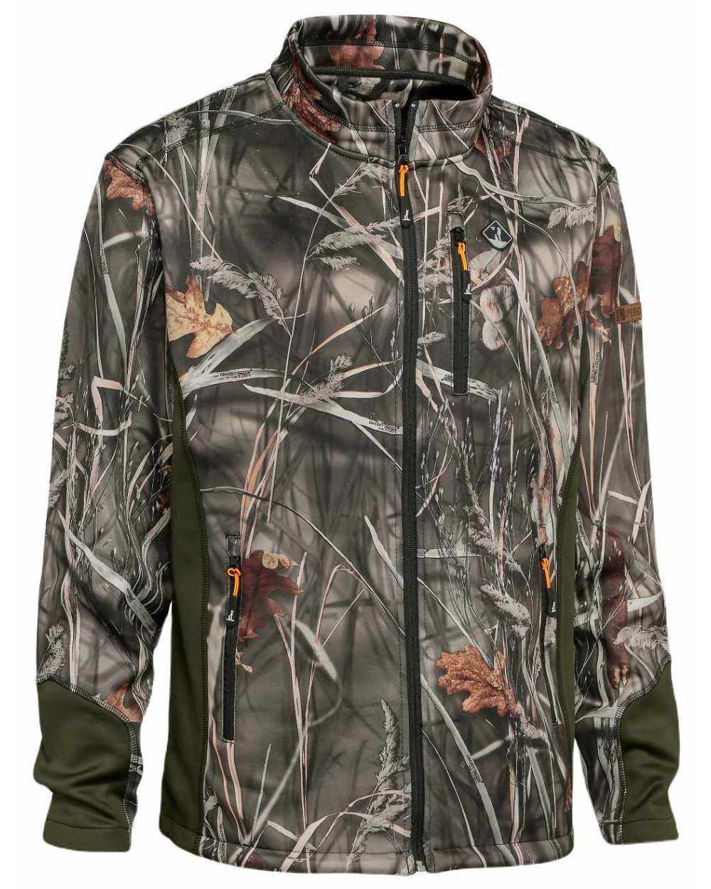 Ghost Camo Wet Coloured Percussion Zipped Sweatshirt On A White Background #colour_ghost-camo-wet