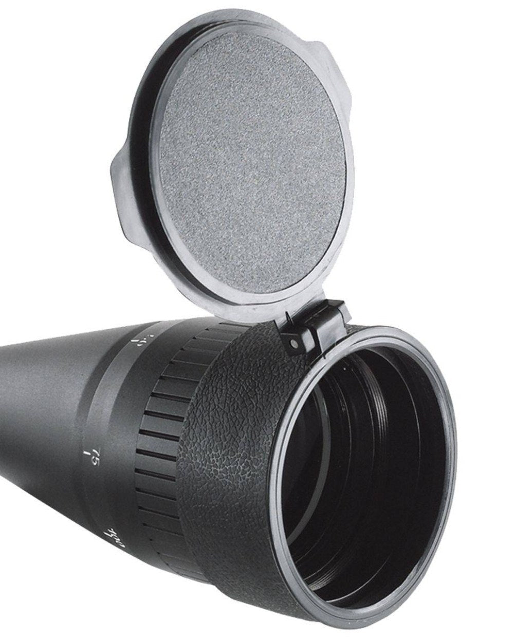 Black Coloured Richter Optik Crystal Range Scope On A White Background