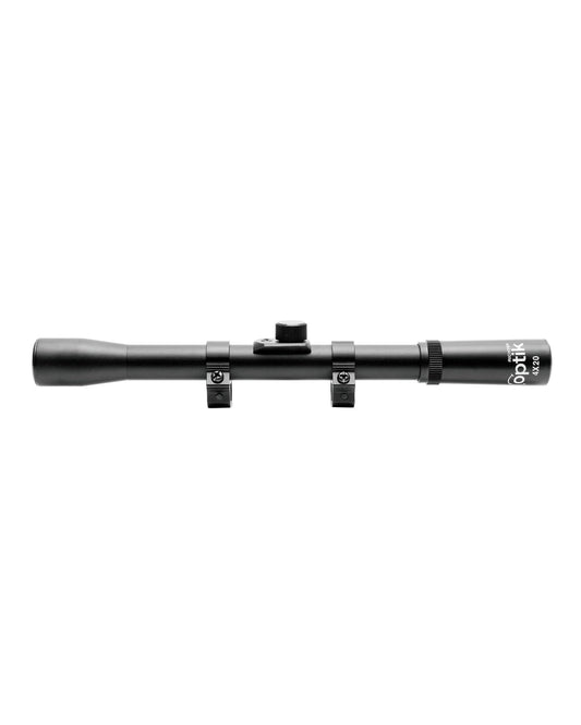 Black Coloured Richter Optik Crystal Range Scope On A White Background #colour_black