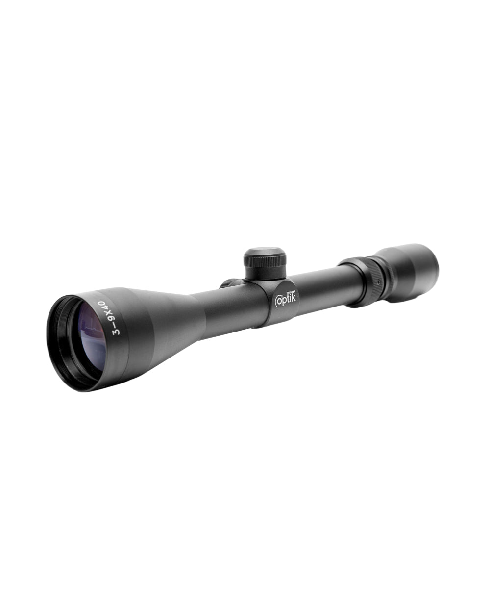 Black Coloured Richter Optik Dynamic Scope On A White Background #colour_black