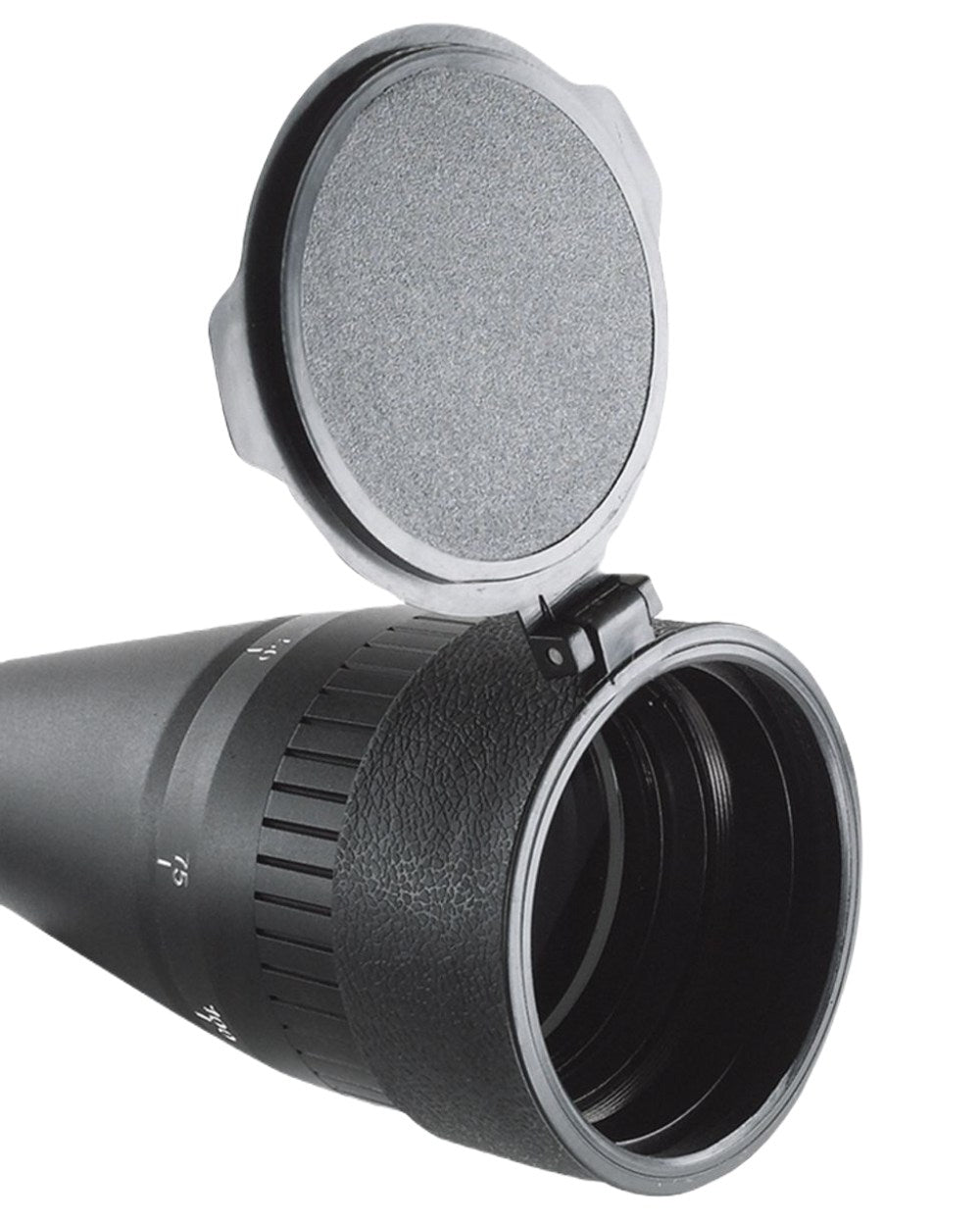 Black Coloured Richter Optik Dynamic Scope On A White Background #colour_black