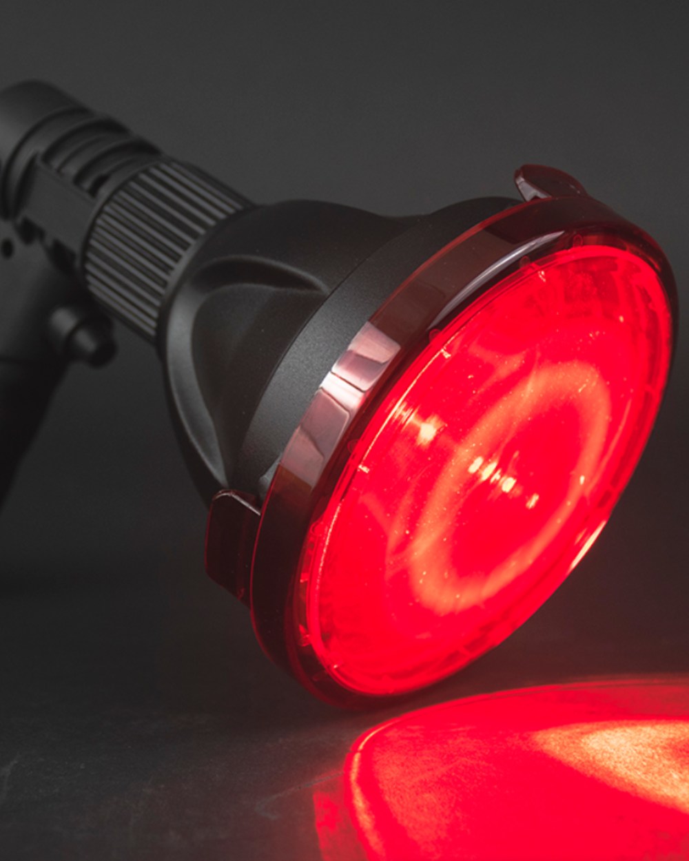 Black Coloured Richter Trigger Lamp On A Black Background #colour_black