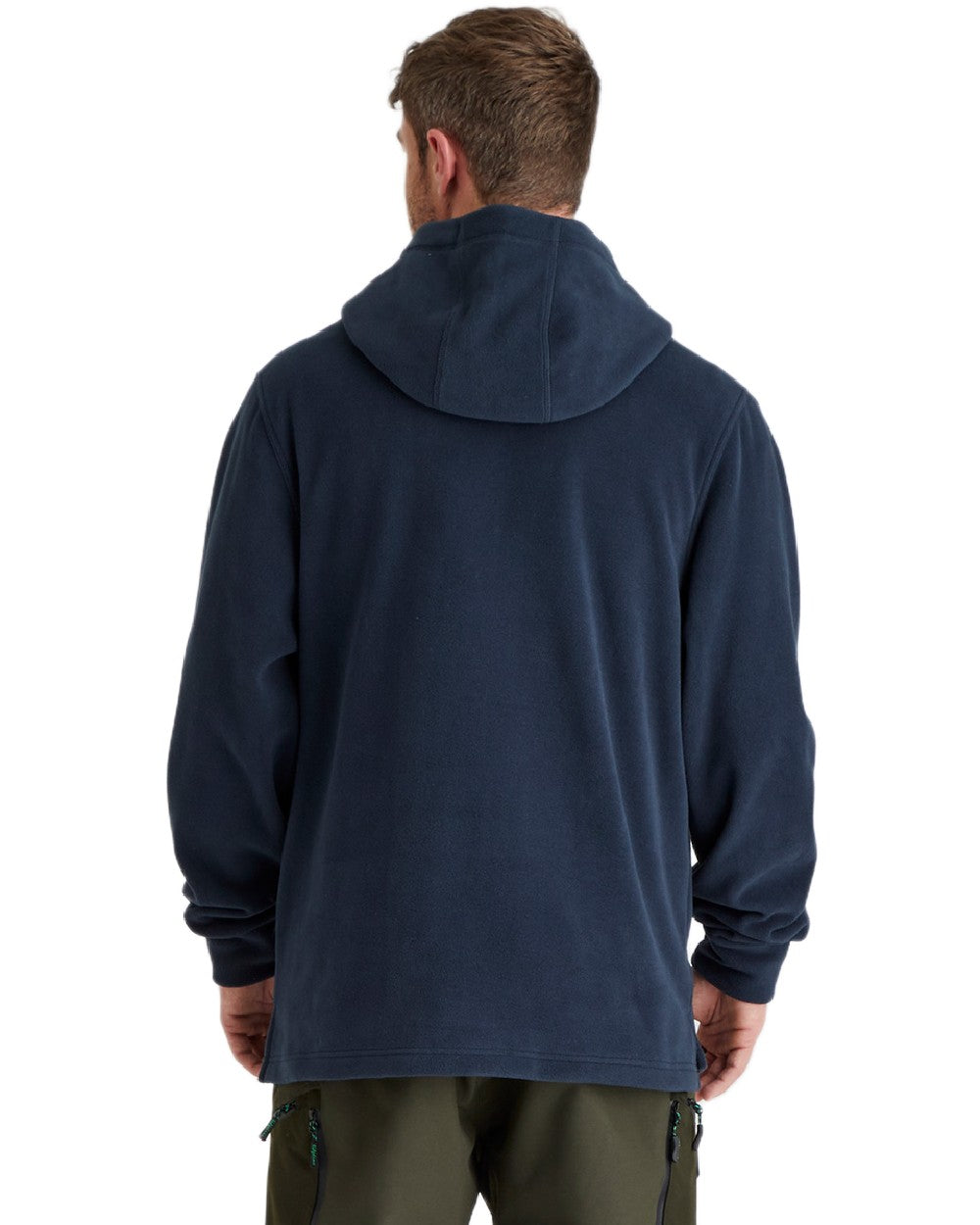 Navy Coloured Ridgeline Ballistic Hoodie On A White Background #colour_navy