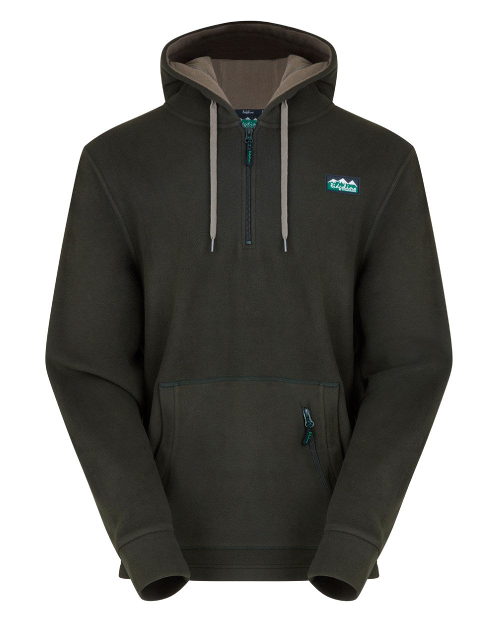 Deep Forest Coloured Ridgeline Ballistic Hoodie On A White Background #colour_deep-forest