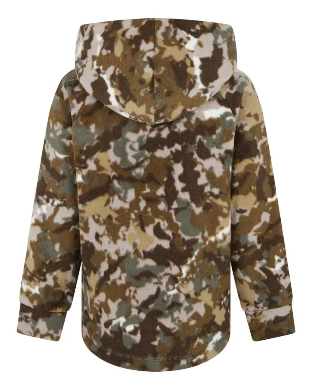 BDU Camo Coloured Ridgeline Childrens Northern Pines Fleece Hoodie On A White Background #colour_bdu-camo