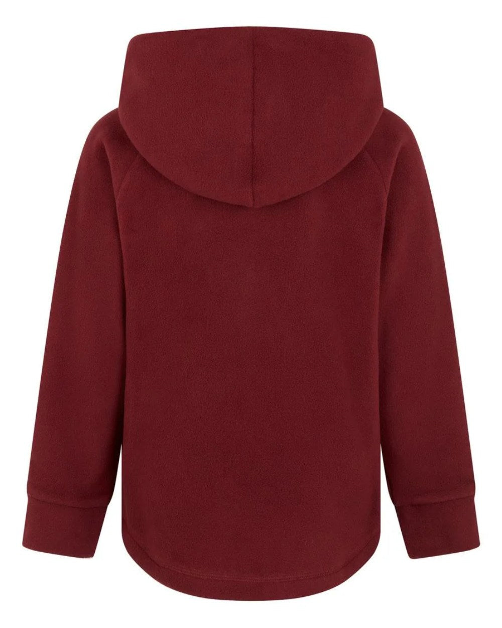 Winter Berry Coloured Ridgeline Childrens Northern Pines Fleece Hoodie On A White Background #colour_winter-berry