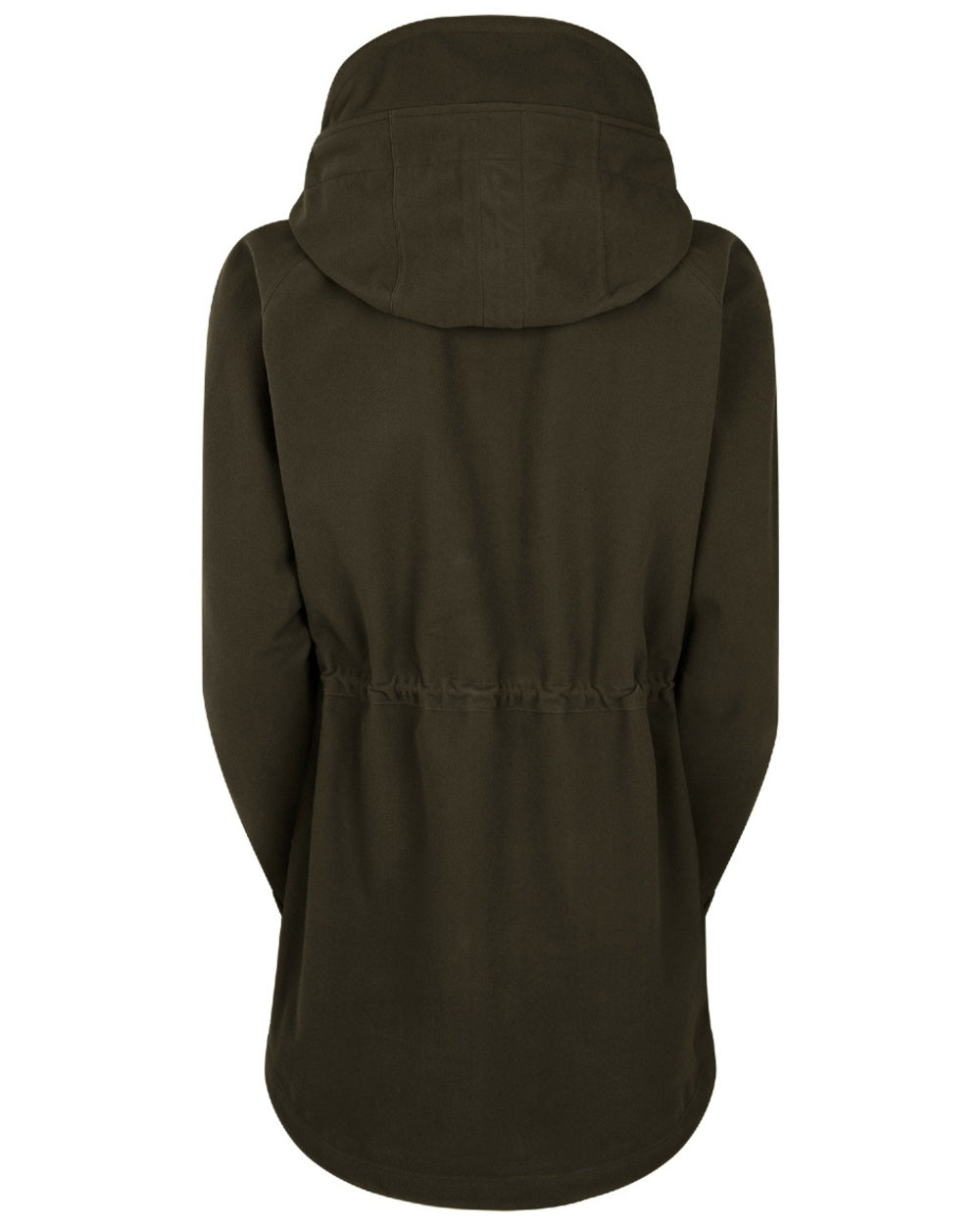 Deep Forest Coloured Ridgeline Ladies Monsoon II Waterproof Smock On A White Background #colour_deep-forest