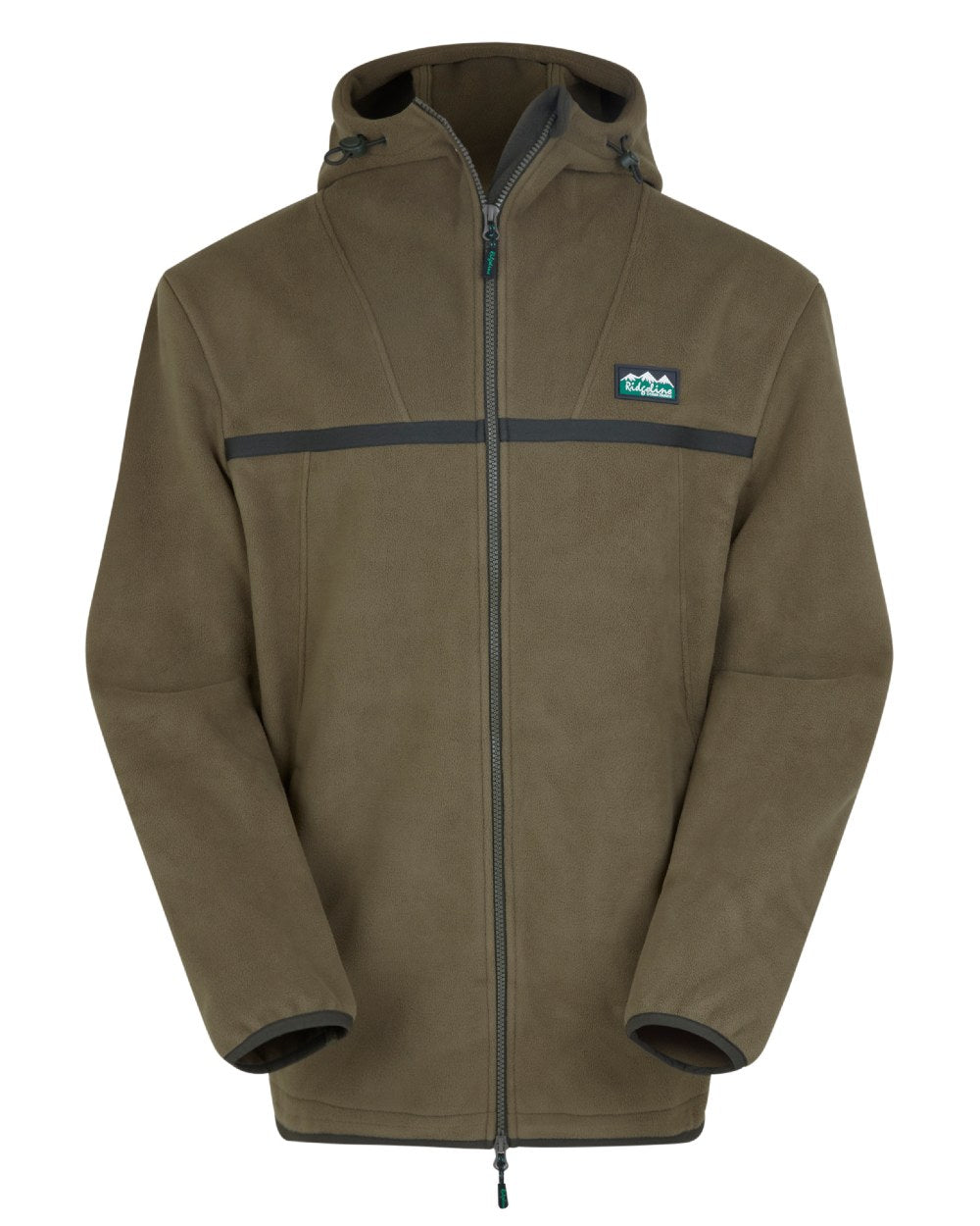 Ivy Green Coloured Ridgeline Mens Kodiak Fleece Jacket On A White Background #colour_ivy-green