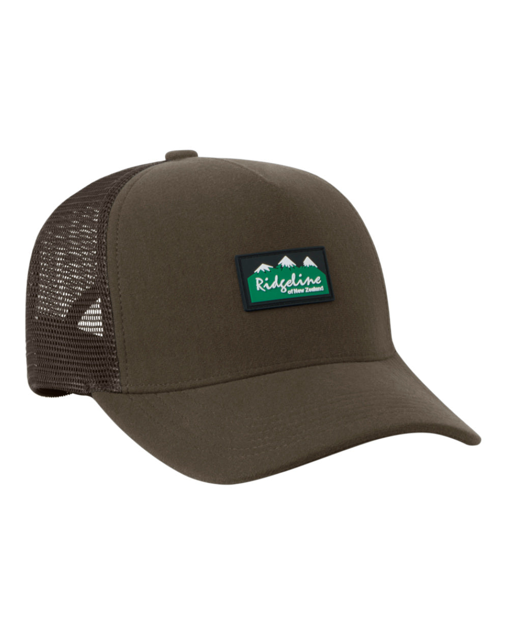 Bark Coloured Ridgeline Monsoon Trucker Cap On A White Background #colour_bark