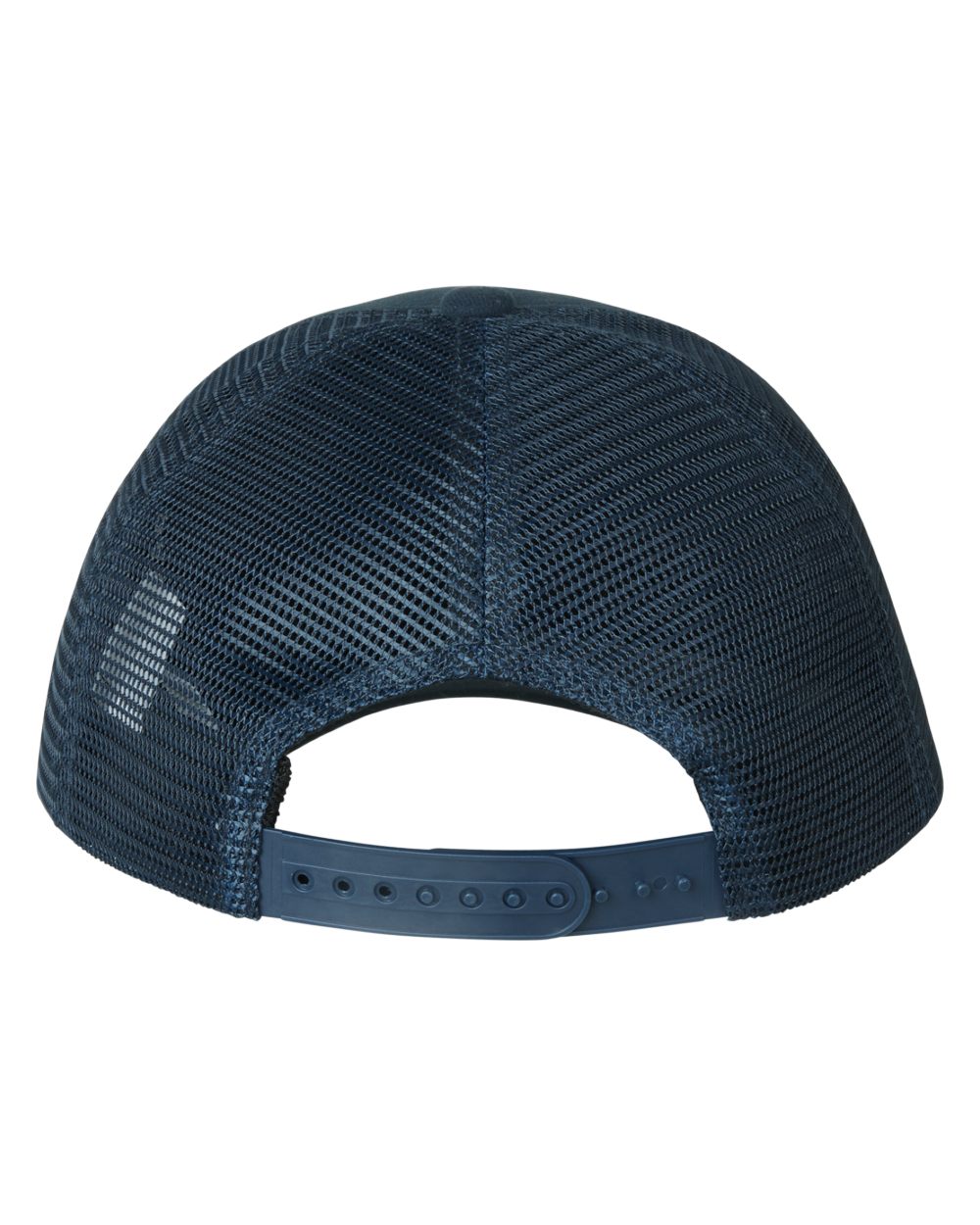 Navy Coloured Ridgeline Monsoon Trucker Cap On A White Background #colour_navy
