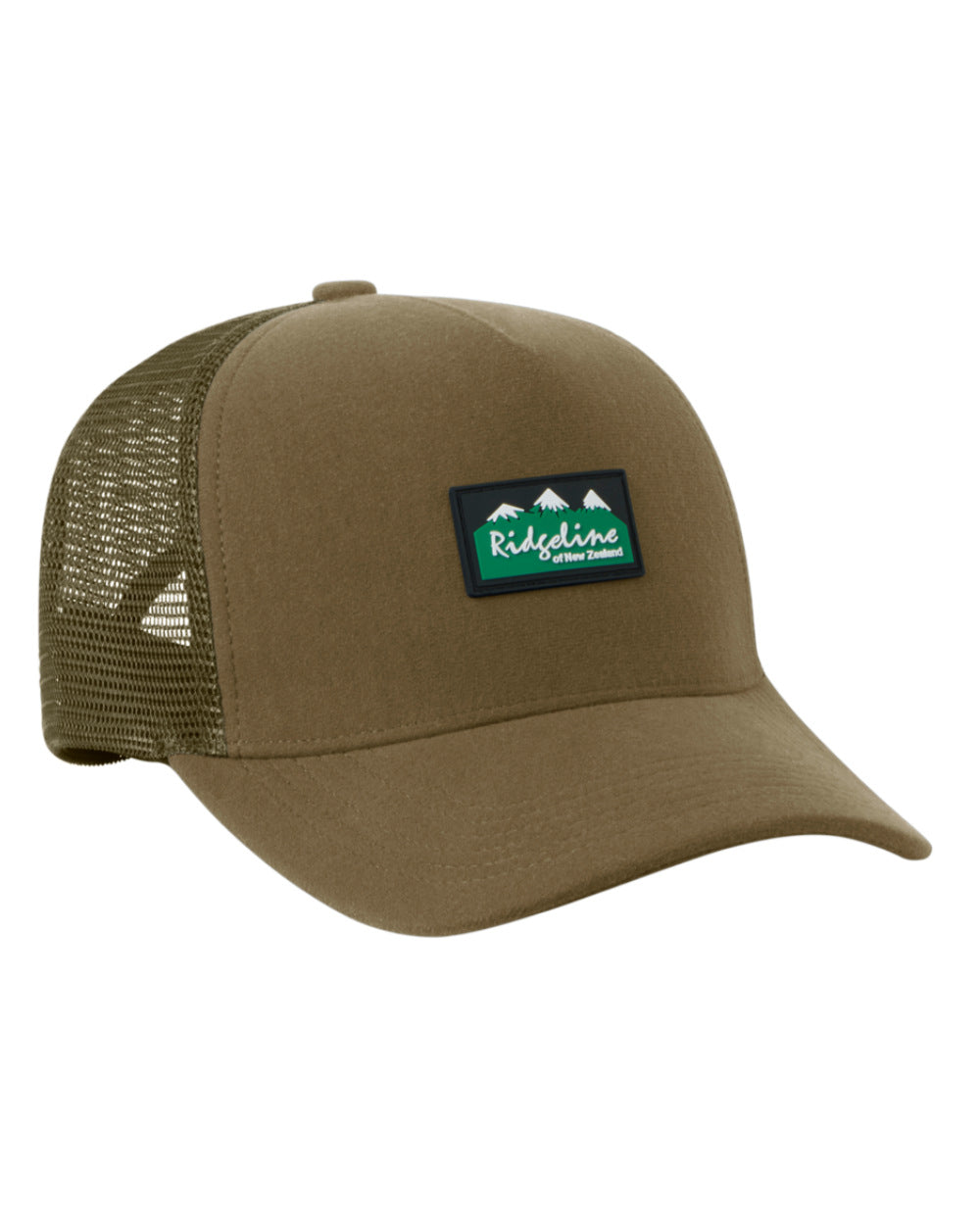 Teak Coloured Ridgeline Monsoon Trucker Cap On A White Background #colour_teak