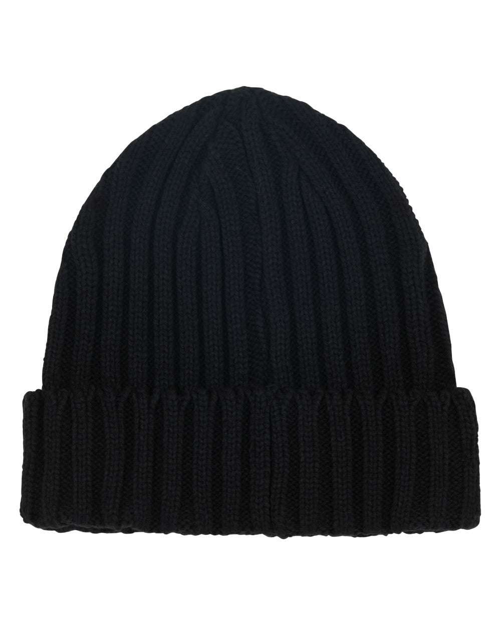 Navy Coloured Ridgeline Original Knitted Beanie On A White Background #colour_navy