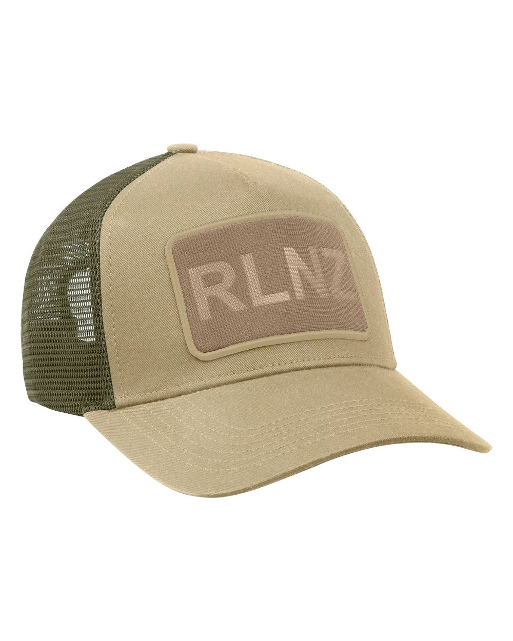 Eucalyptus Coloured Ridgeline RLNZ Trucker Cap On A White Background #colour_eucalyptus