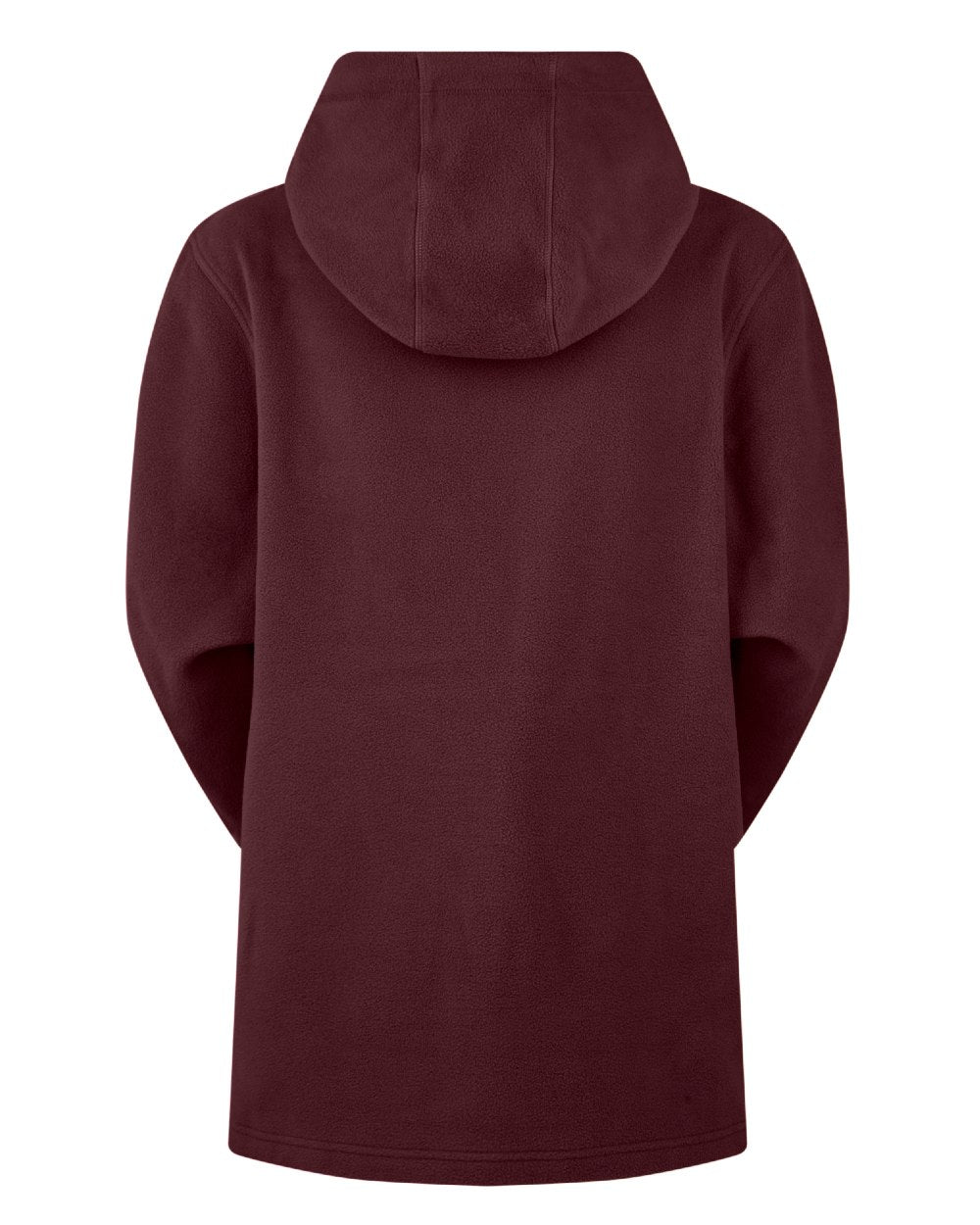 Winter Berry Coloured Ridgeline Womens Ballistic Hoodie On A White Background #colour_winter-berry