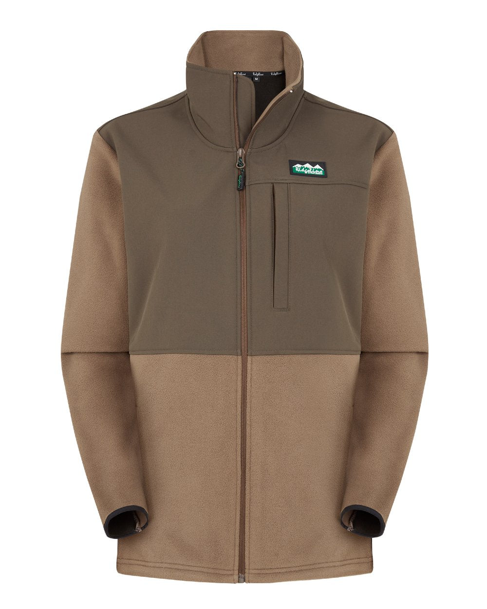 Light Bark Coloured Ridgeline Womens Hybrid Jacket On A White Background #colour_light-bark
