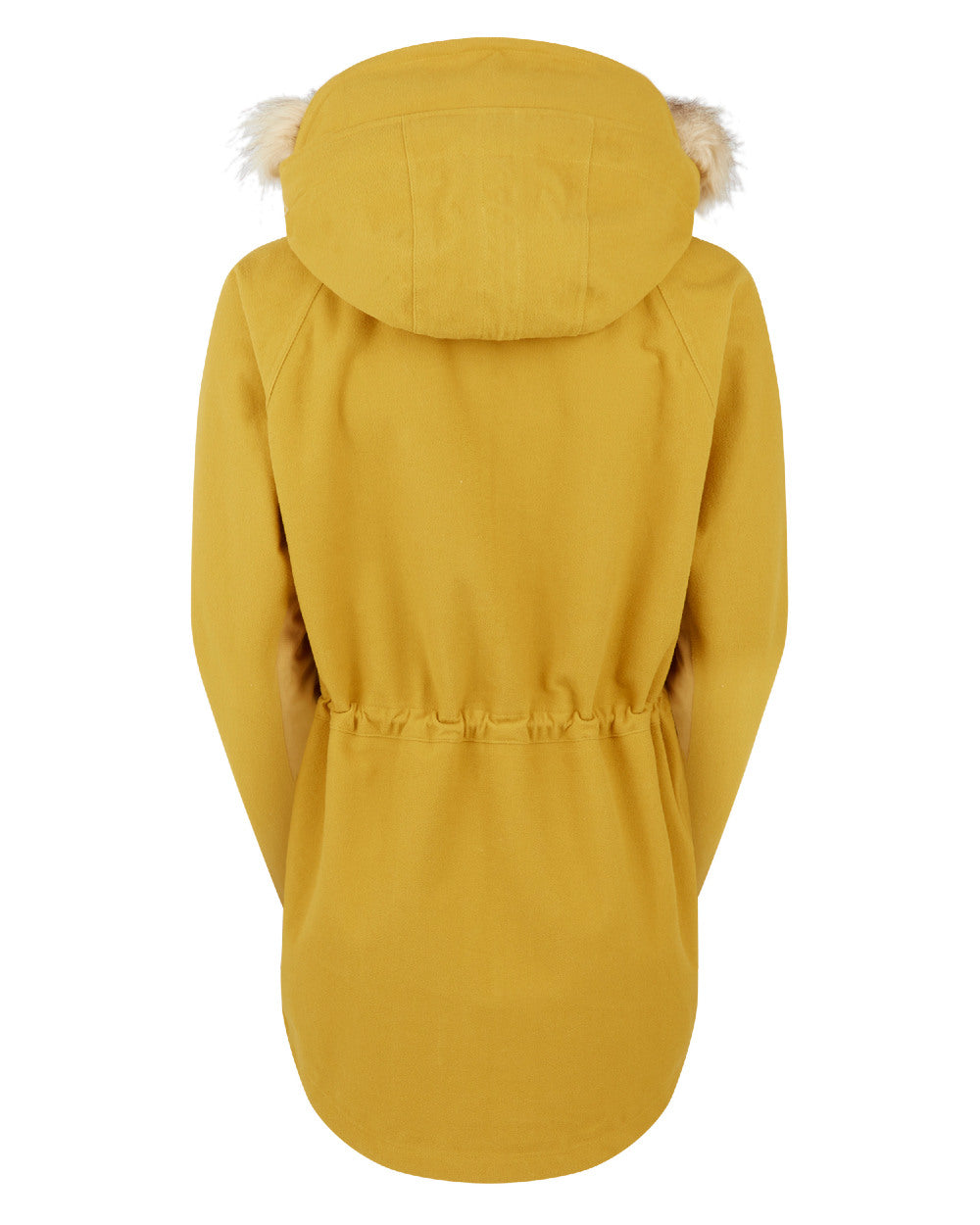 Ochre Coloured Ridgeline Womens Monsoon Nordic Smock On A White Background #colour_ochre
