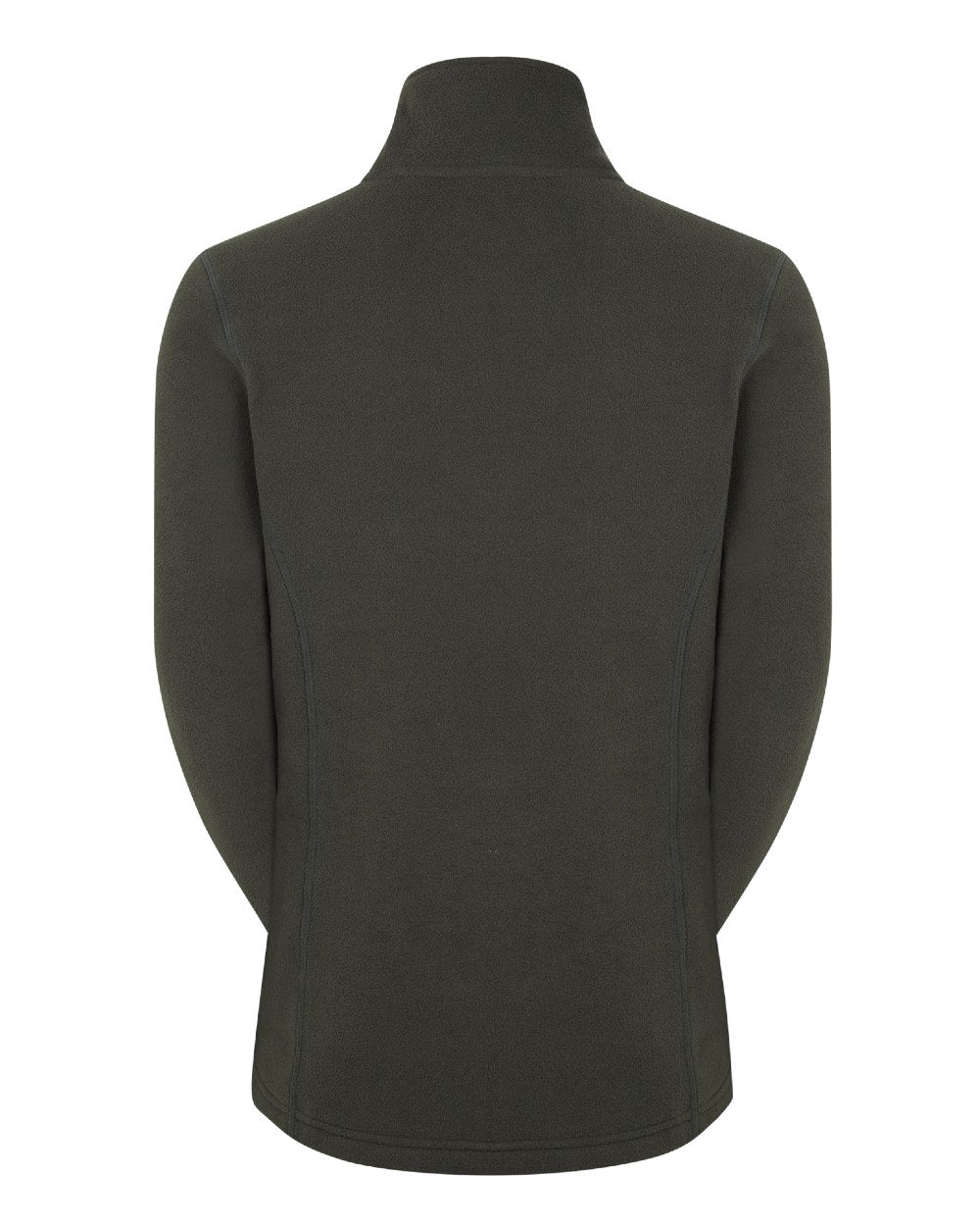 Deep Forest Coloured Ridgeline Womens Narvik Fleece On A White Background #colour_deep-forest
