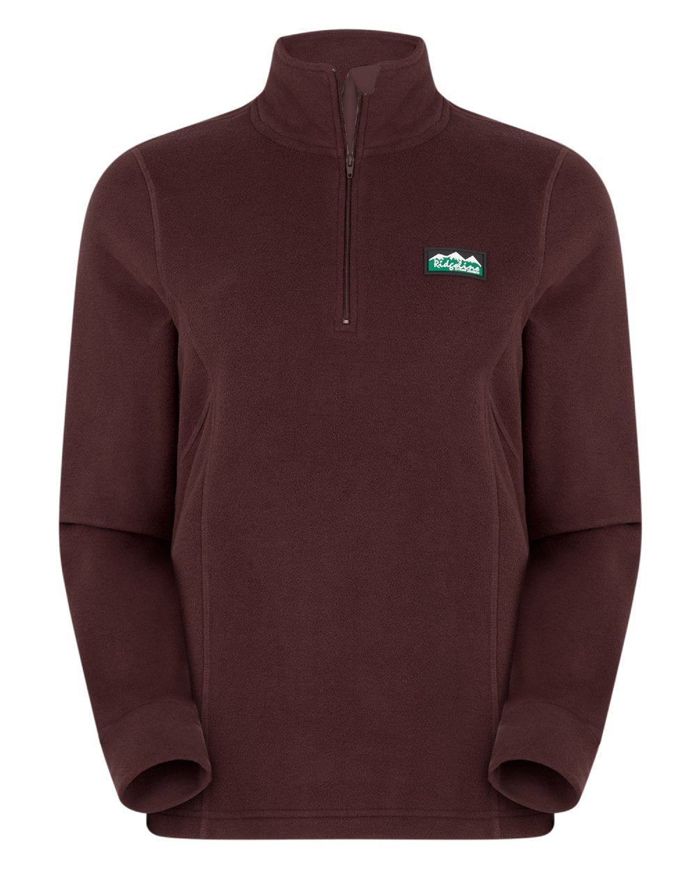Winter Berry Coloured Ridgeline Womens Narvik Fleece On A White Background #colour_winter-berry