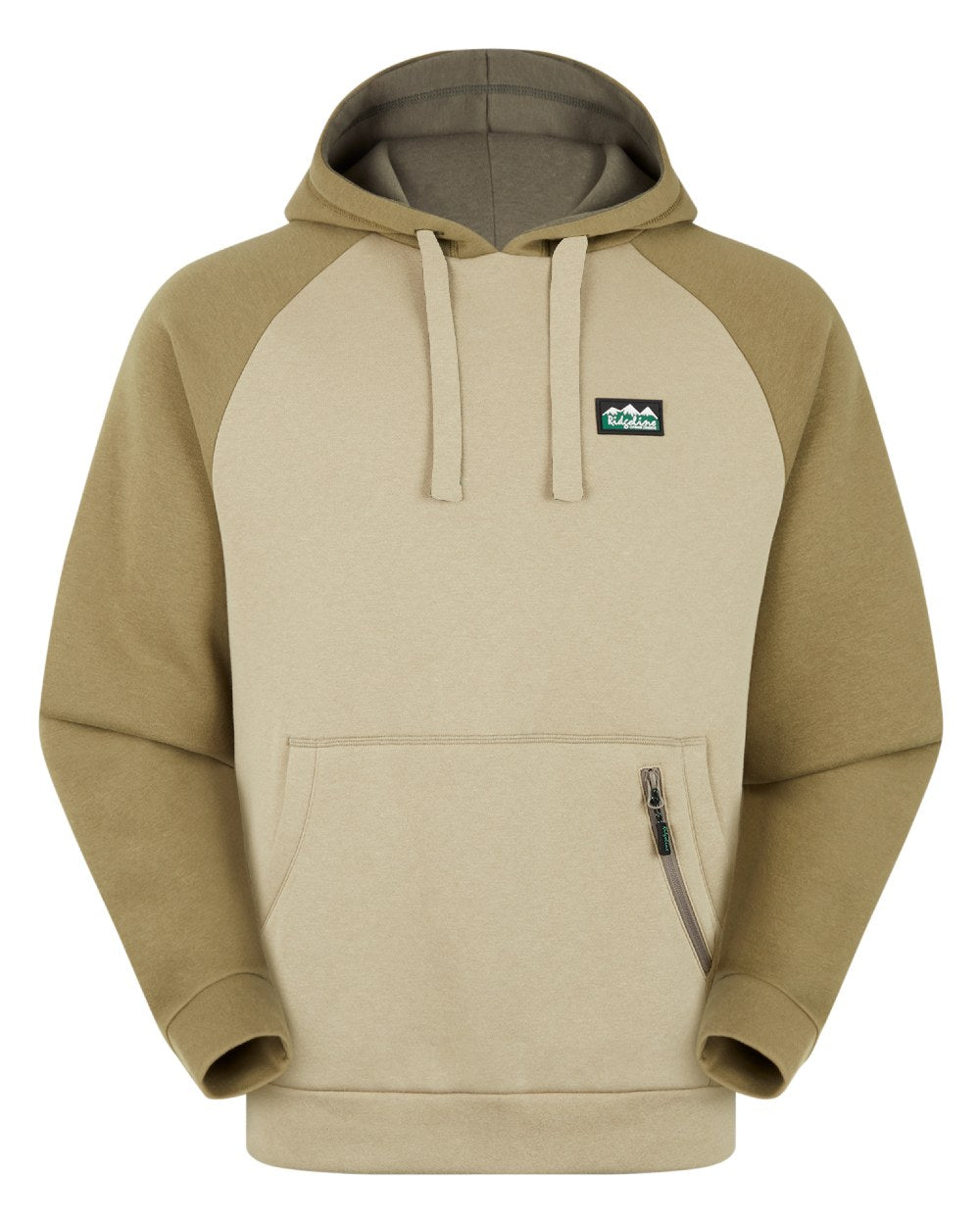 Teak Coloured Ridgeline Womens North Island Hoodie On A White Background #colour_teak