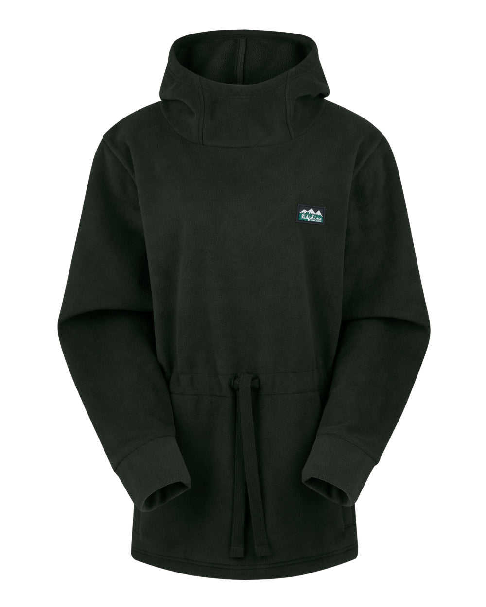 Olive Coloured Ridgeline Womens Salt Marsh Fleece Smock On A White Background #colour_olive