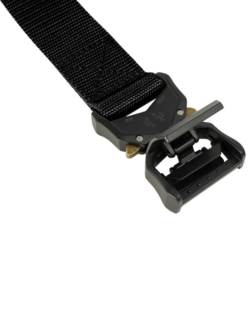 Black Coloured Viper Fast Belt on white background #colour_black