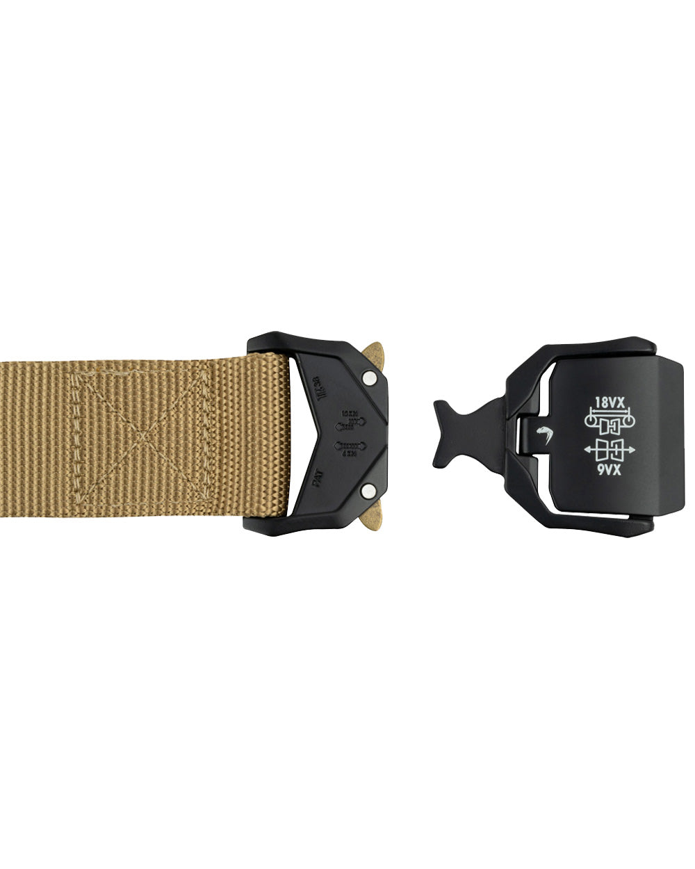 Coyote Coloured Viper Fast Belt on white background #colour_coyote