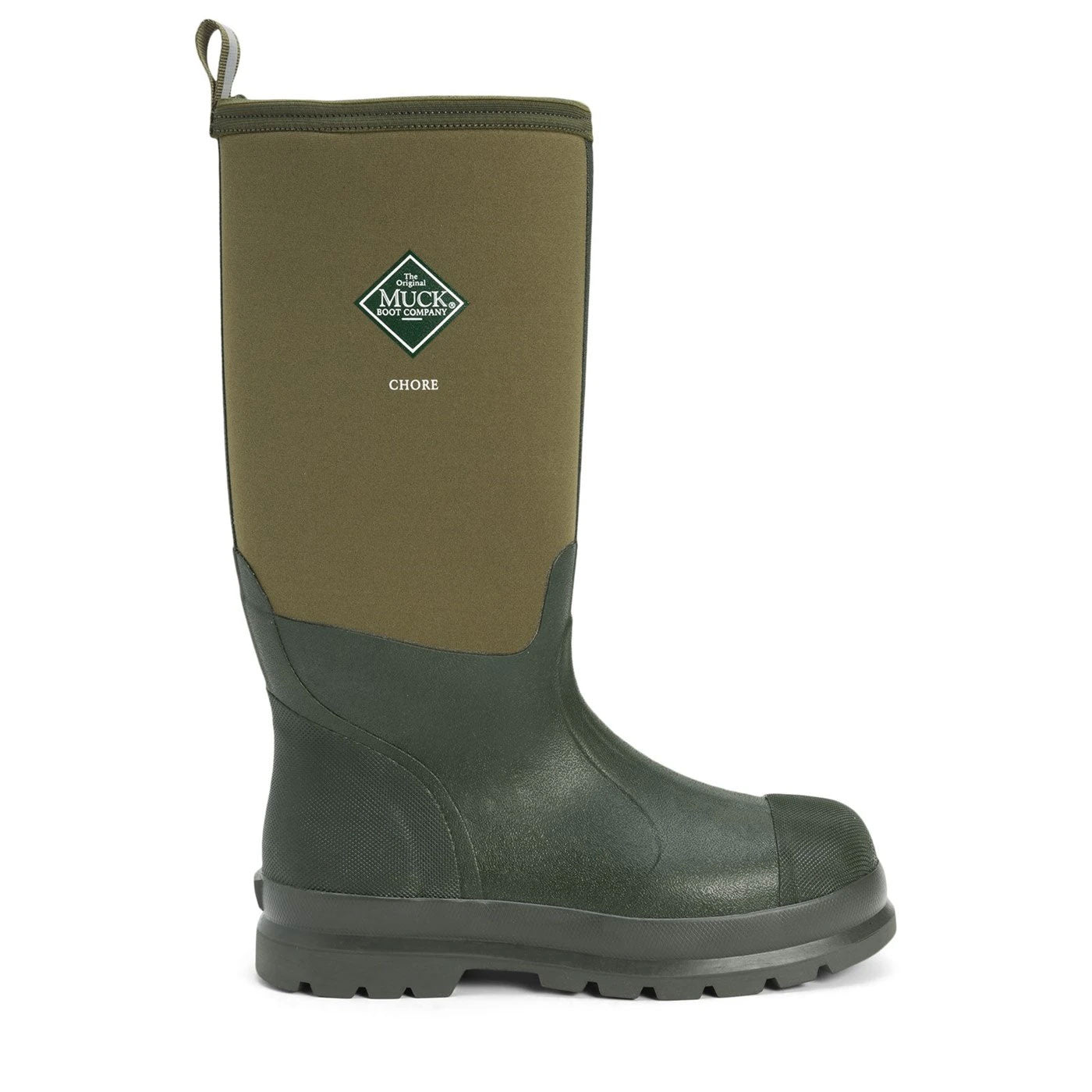 Muck Boots Chore Classic Hi Wellington Boots in Moss #colour_moss
