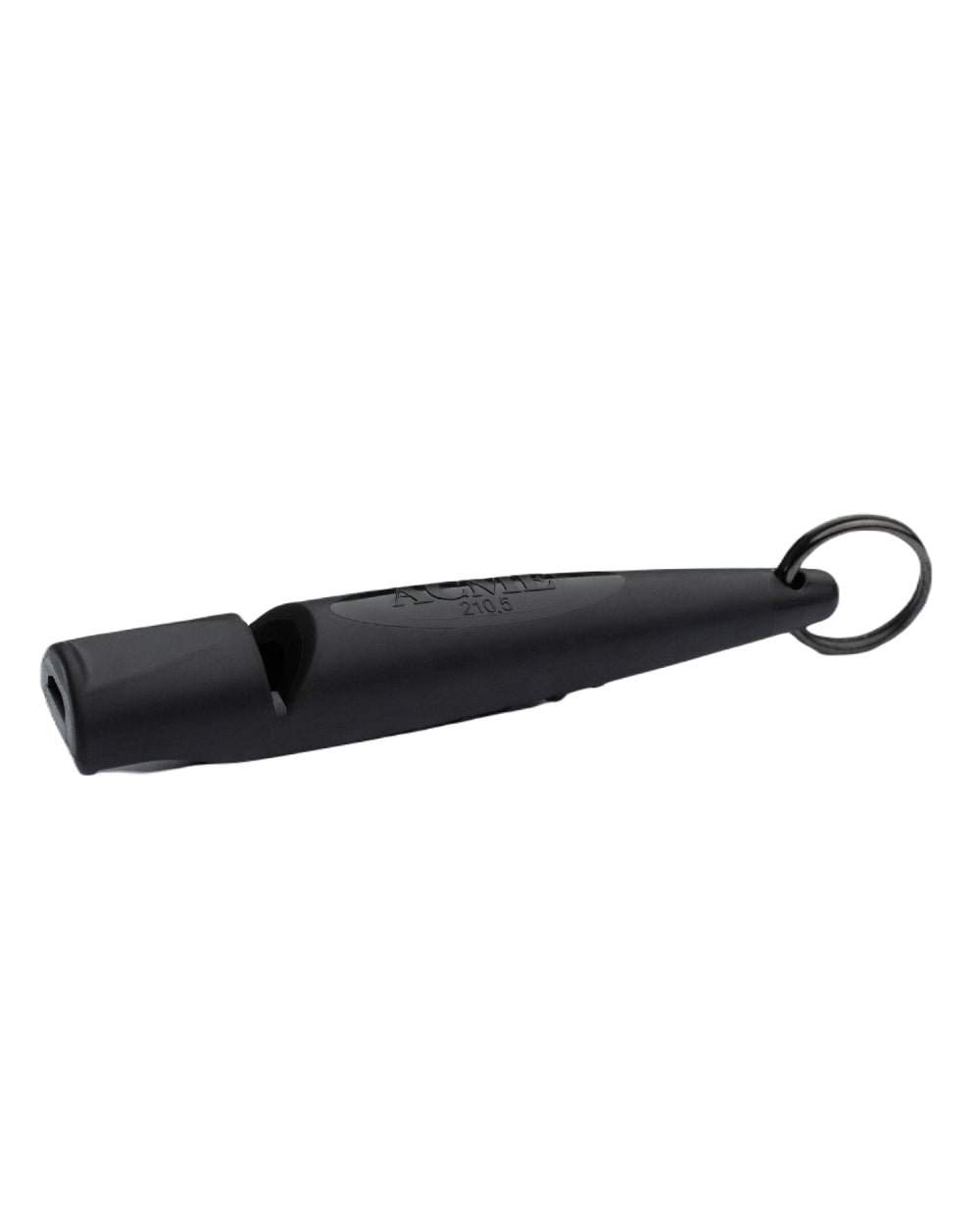 Black Coloured Acme 210.5 Alpha Dog Whistle on white background #colour_black