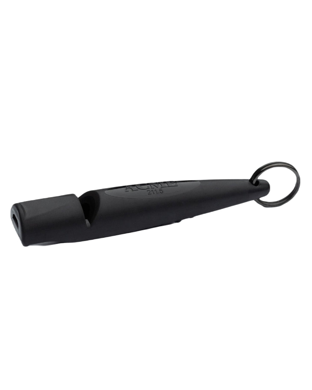 Black Coloured Acme 211.5 Alpha Dog Whistle on white background #colour_black