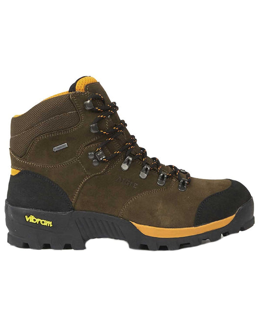 Sepia coloured Aigle Altavio Gore-Tex Boots on white background #colour_sepia