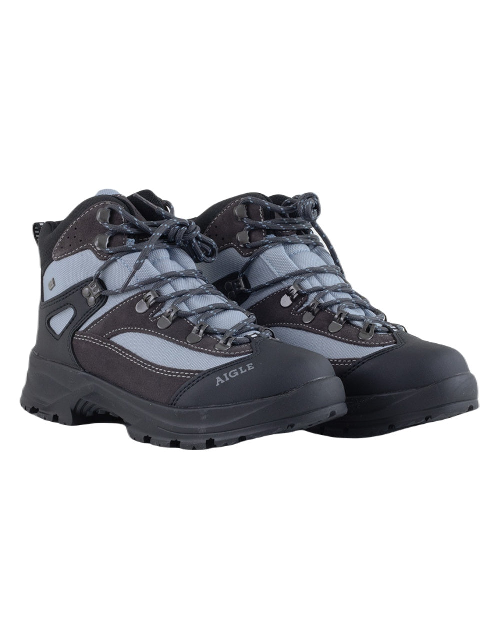 Asphalte coloured Aigle Huntshaw 2 MTD Womens Boots on white background #colour_asphalte