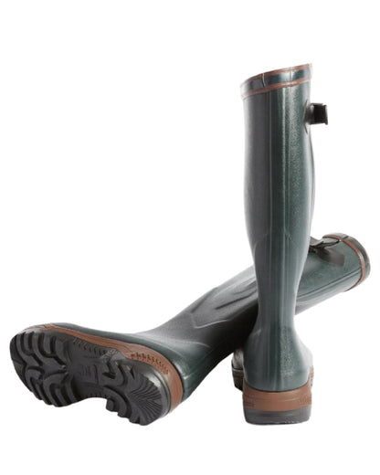 Bronze coloured Aigle Parcours 2 Vario Wellington Boots on white background #colour_bronze