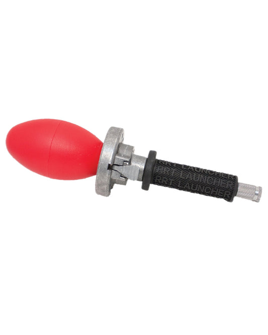 Bisley Dummy Launcher Complete with Red Plastic PVC Dummy On White Background