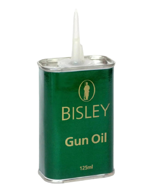 125ml Tin Size Bisley Mineral Gun Oil on white background