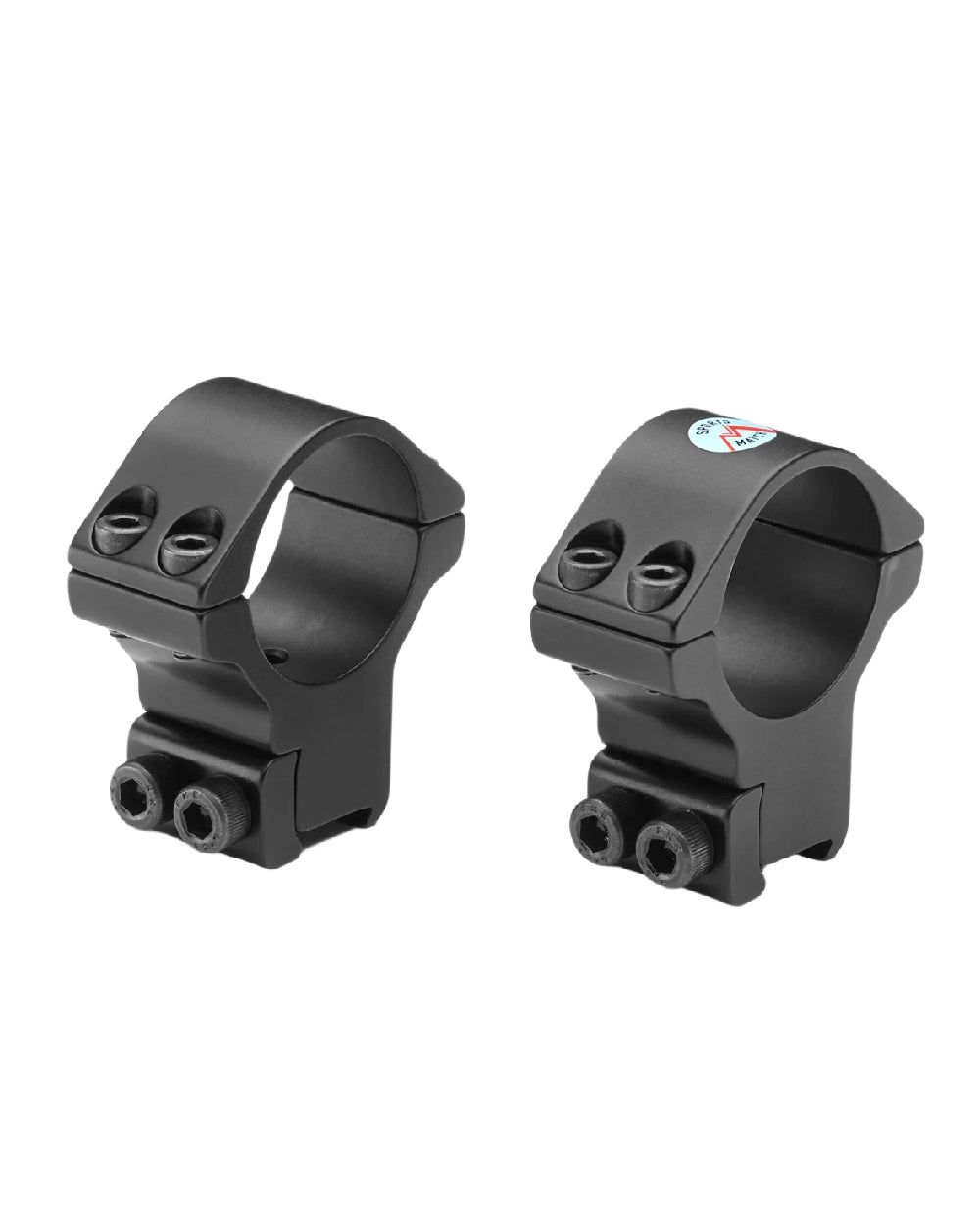 Bisley Mounts 30mm Two Piece 13mm High On White Background