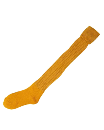 Yellow coloured Bisley Plain Stockings On White Background #colour_yellow