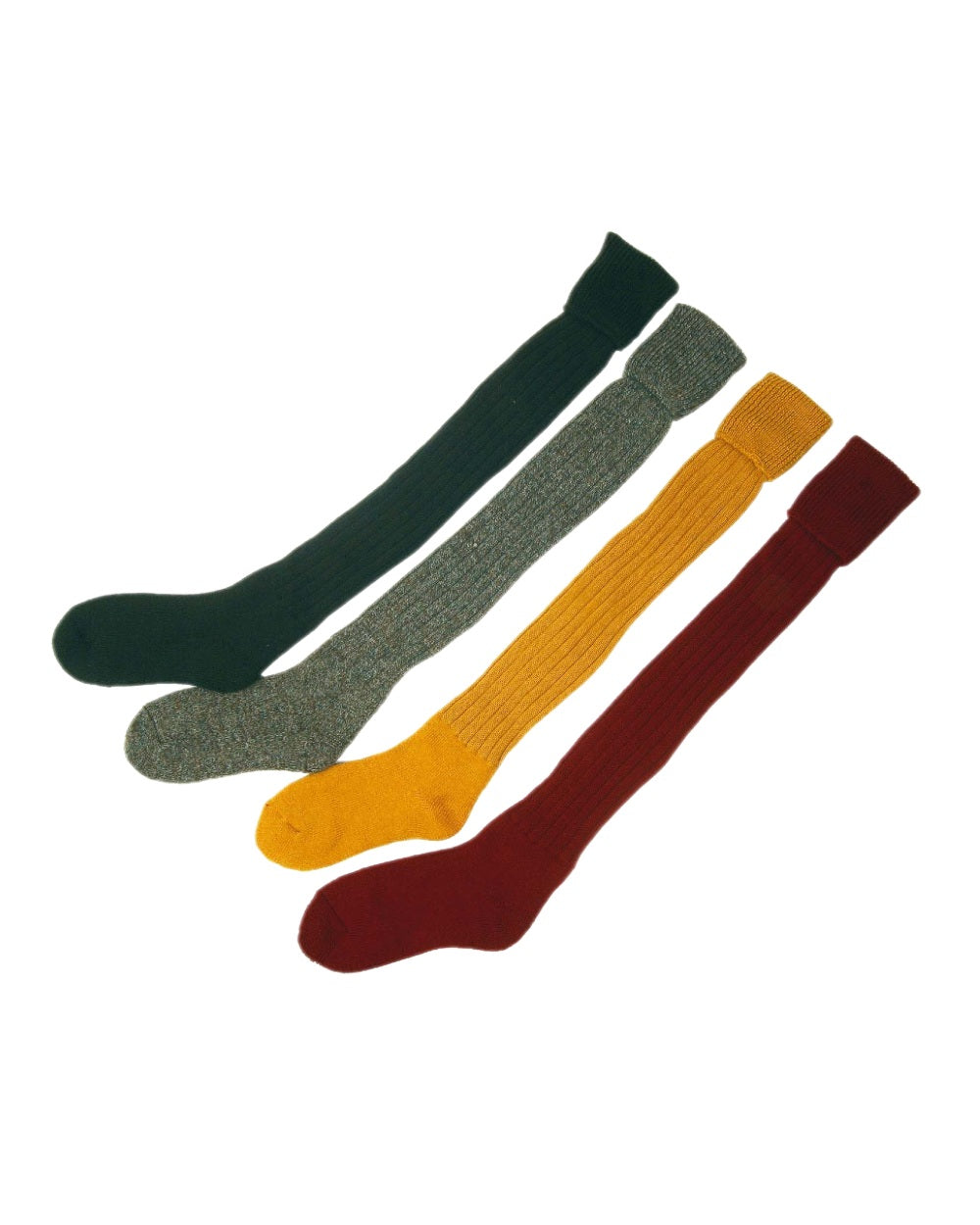 Olive coloured Bisley Plain Stockings On White Background #colour_olive