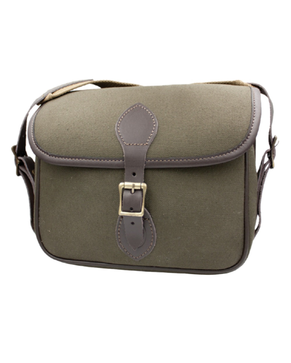 Green Coloured Bisley Quickload Canvas Cartridge Bags on white background #colour_green