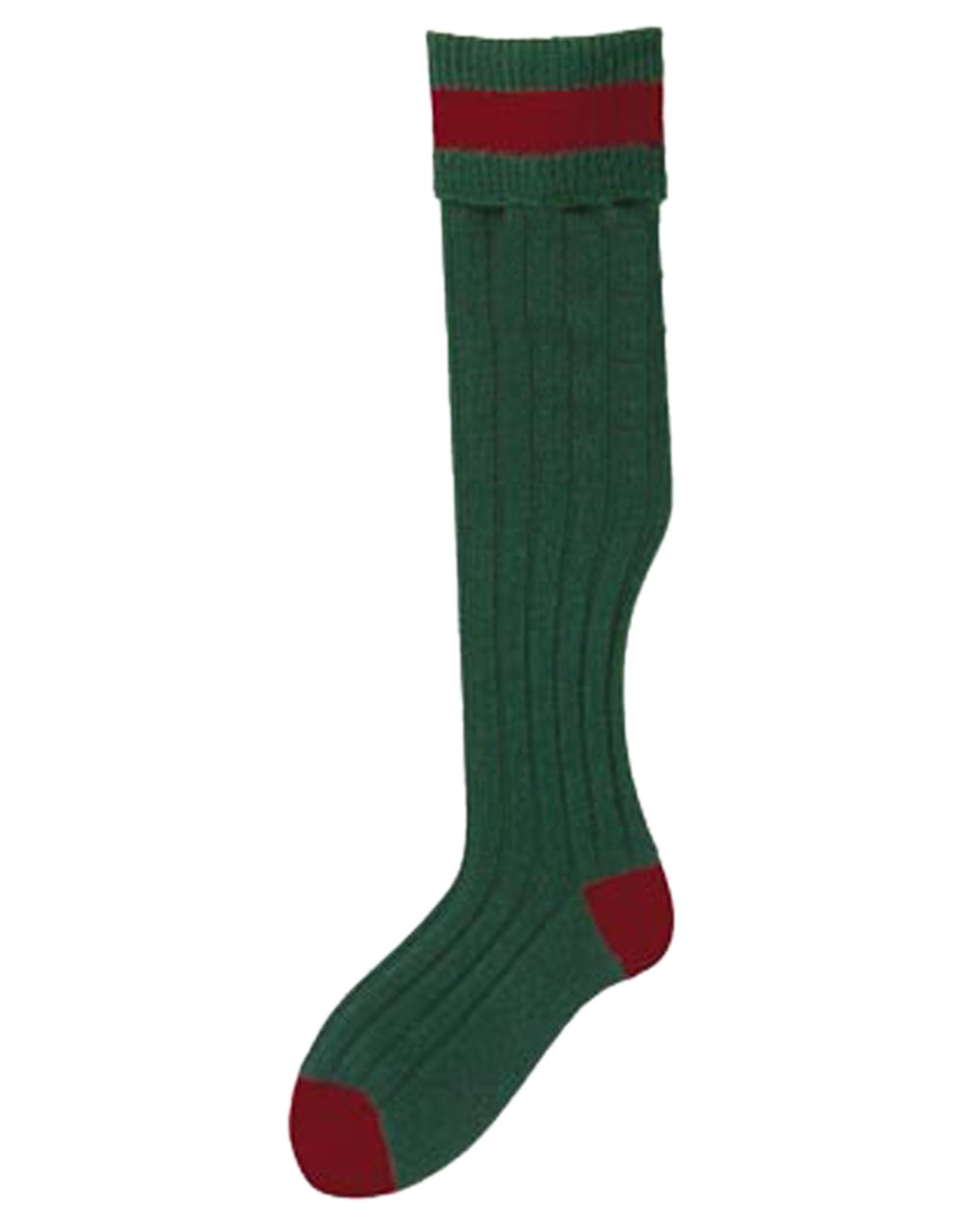 No 13 Olive Cassat Coloured Bisley Stockings on white background #colour_no-13-olive-cassat